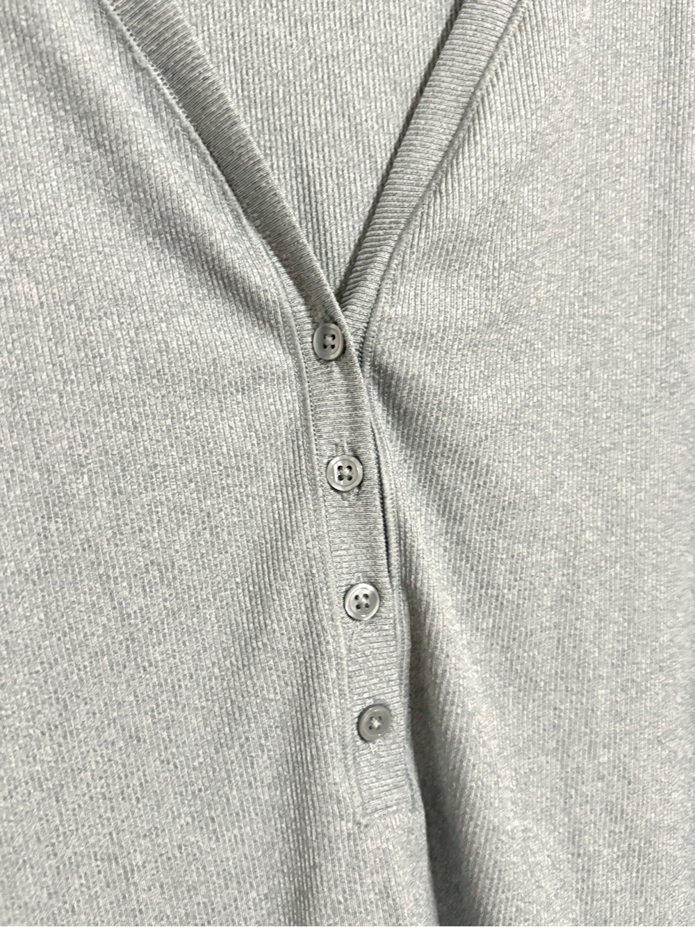 Athleta Uptempo Ribbed Women’s Long-Sleeve Henley Top Sage Green Size X-Large - Picture 4 of 7